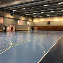 Billedet viser multihallen i Lyngby Idrætsby
