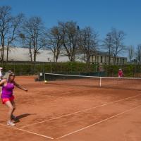 Billedet viser Tennisanlægget i Lyngby Idrætsby
